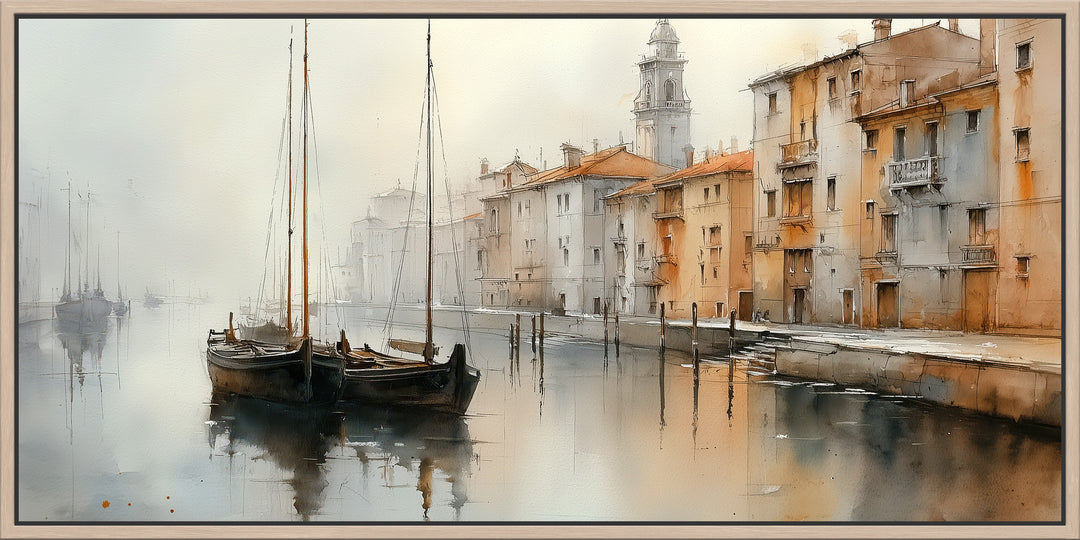 Canal canvas print