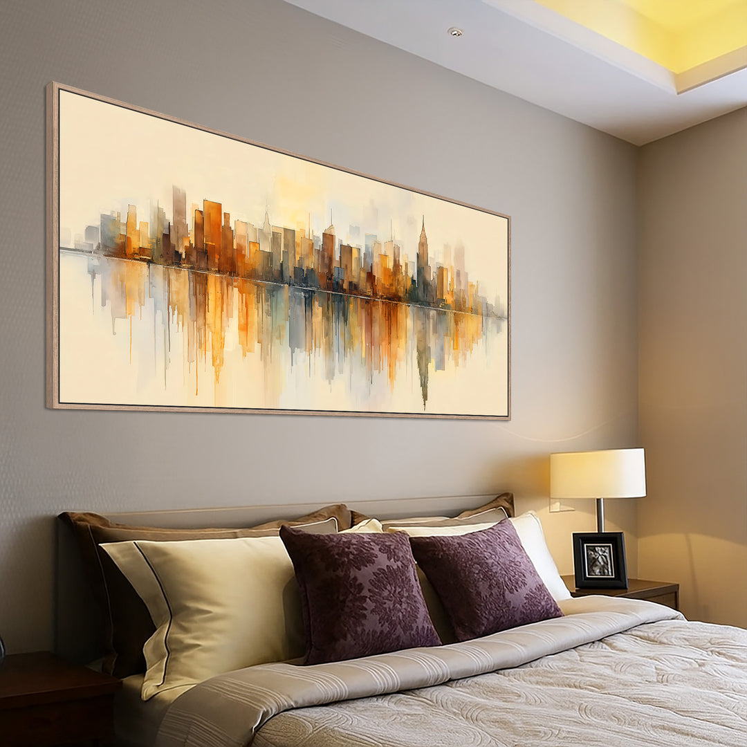 Abstract City Skyline Canvas Print
