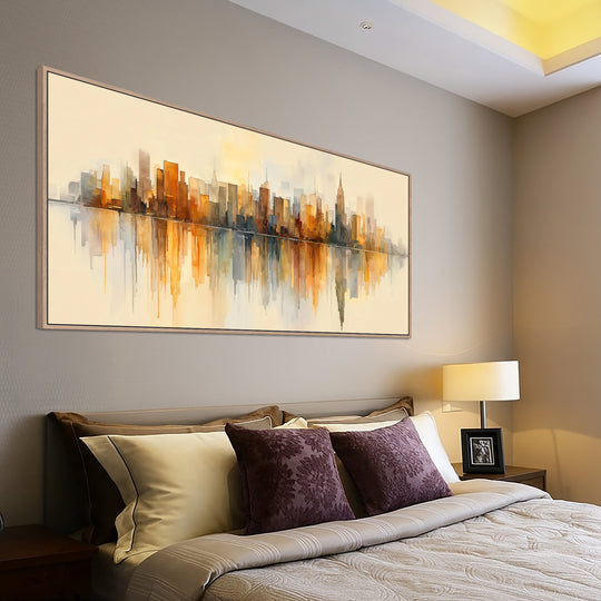 Abstract City Skyline Canvas Print