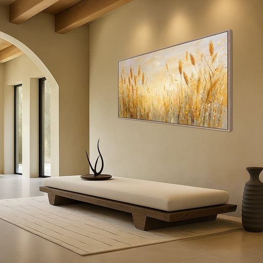 Golden wheat canvas print