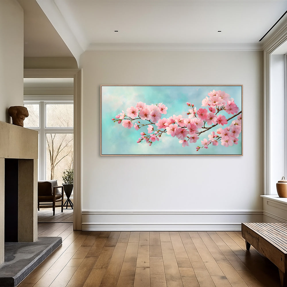 Pink Cherry Blossom Canvas Print