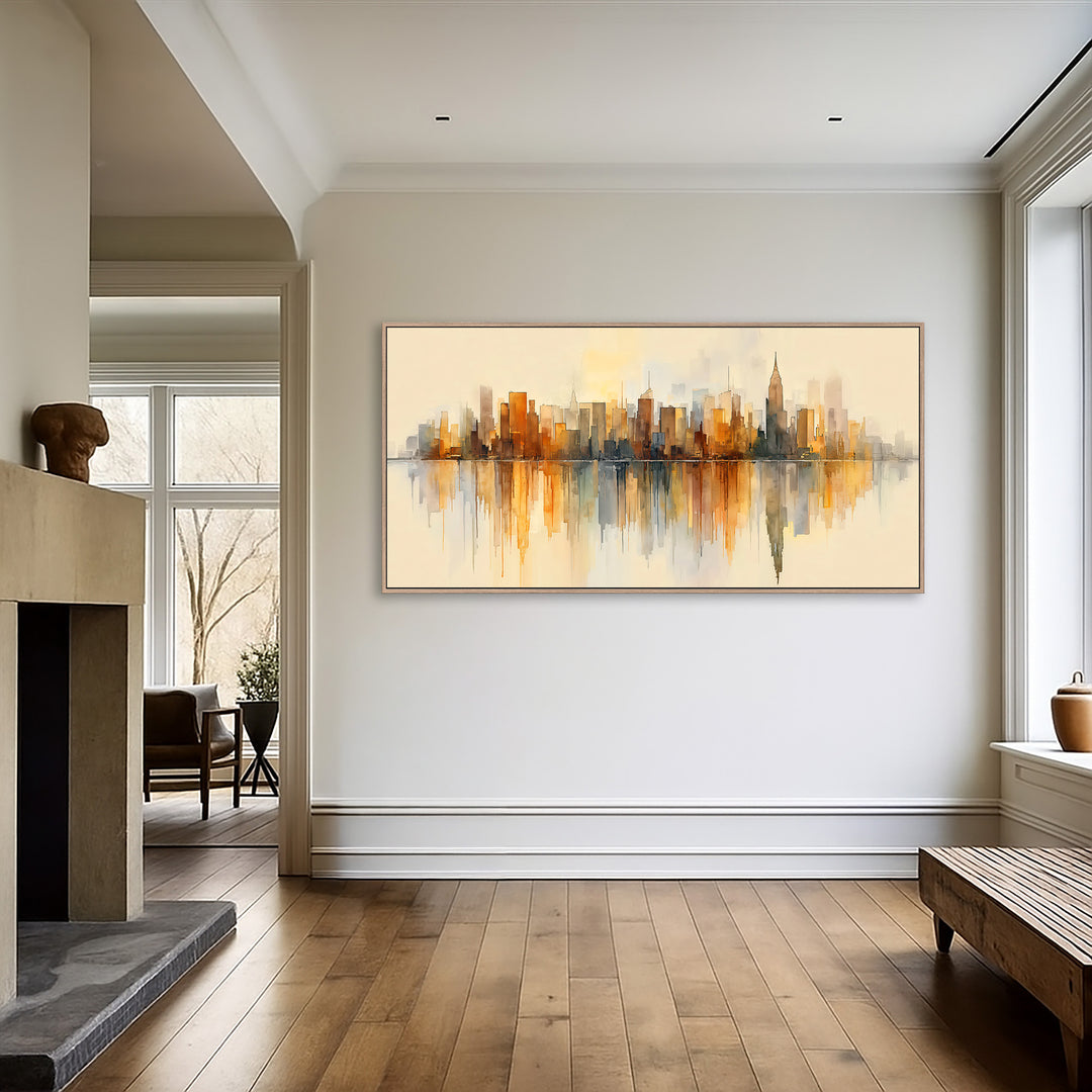 Abstract City Skyline Canvas Print