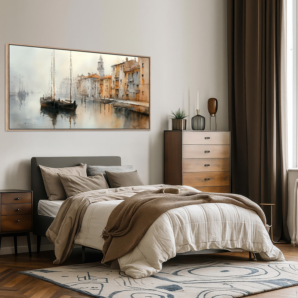 Canal canvas print