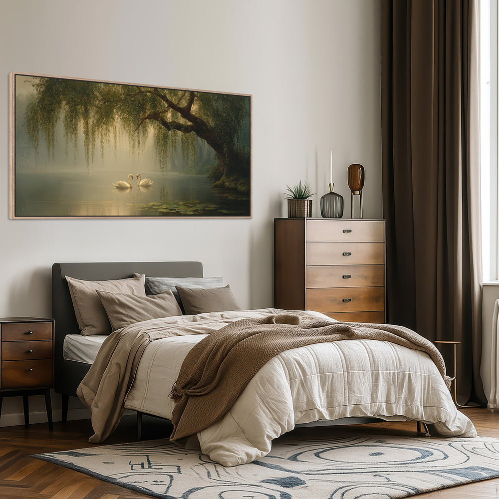 Swan Lake Canvas Print