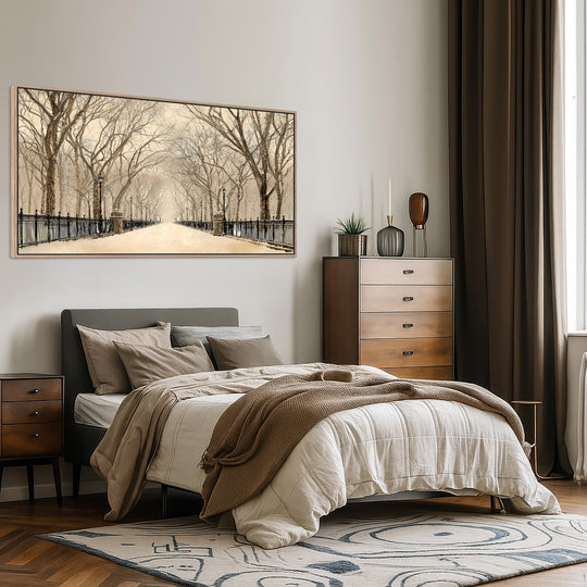 Winter Park Path Canvas Print