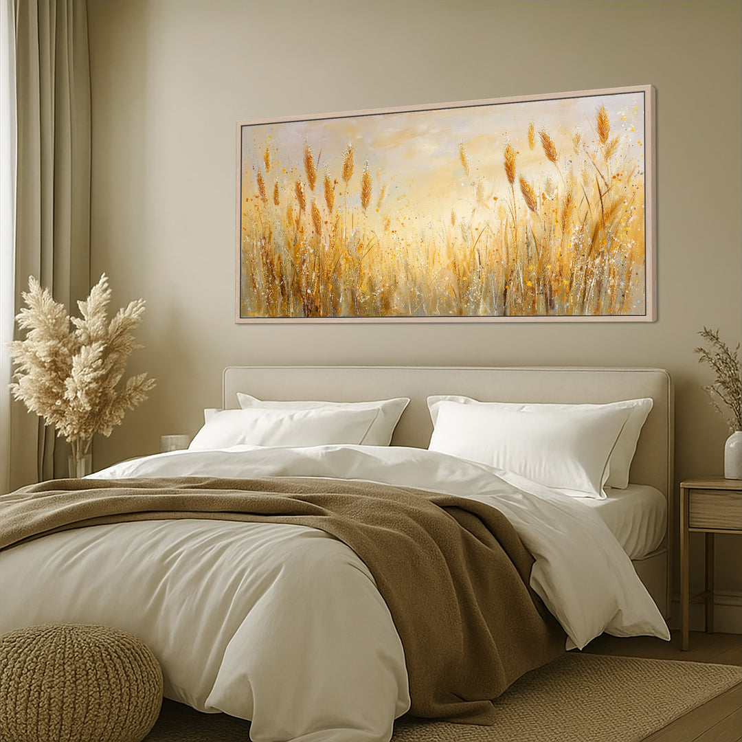 Golden wheat canvas print