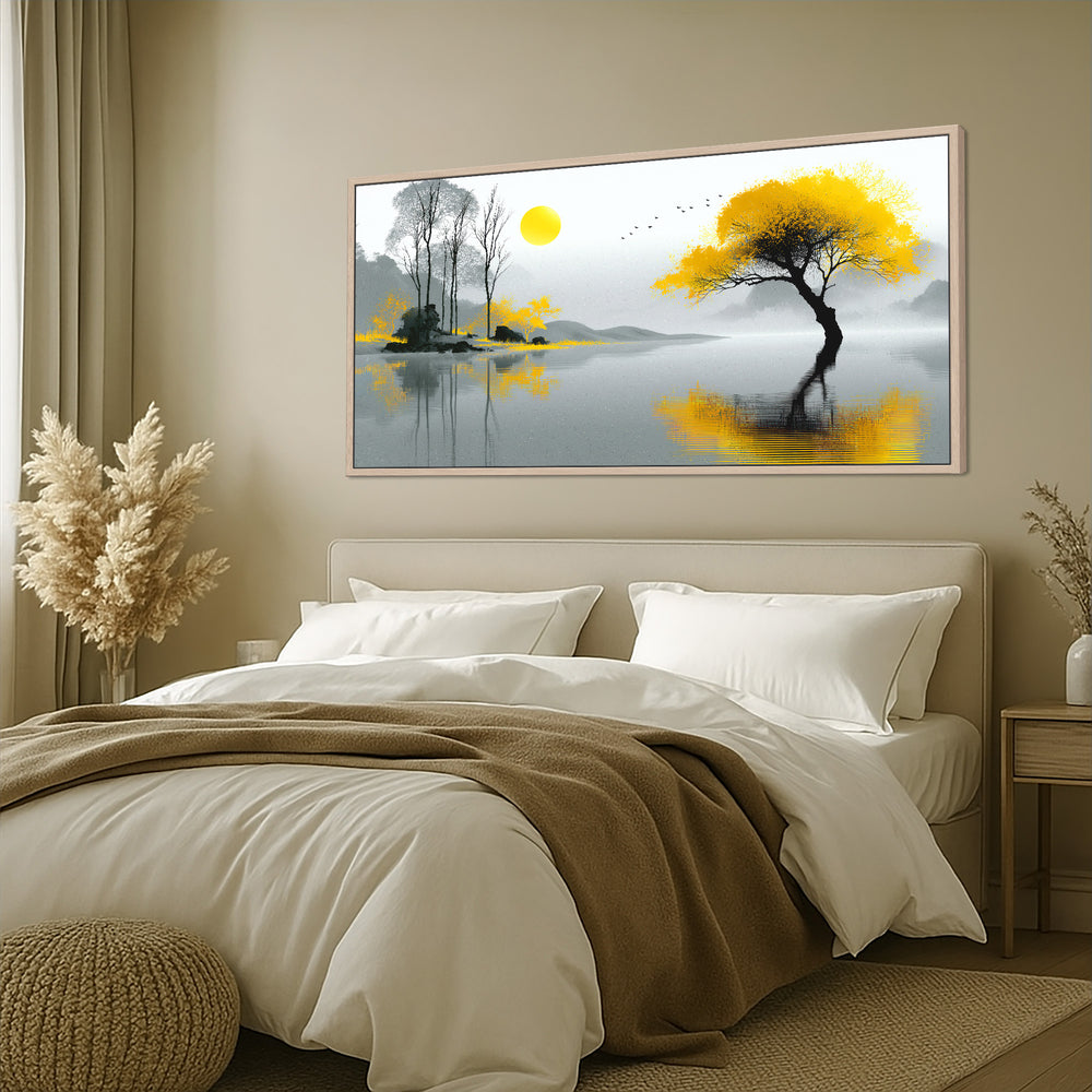 Large Yellow Tree Canvas Print