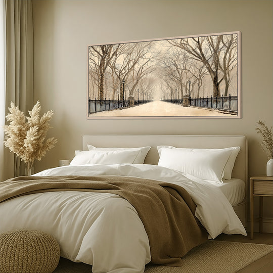 Winter Park Path Canvas Print
