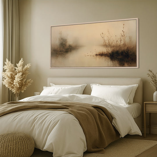 Misty Wetland Canvas Print