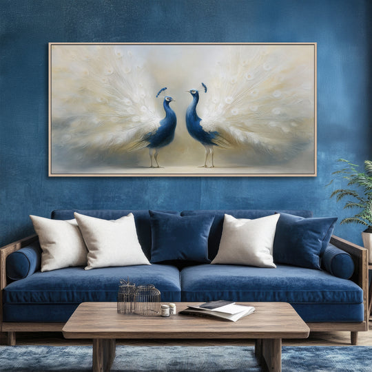 Peacock Pair Canvas Print