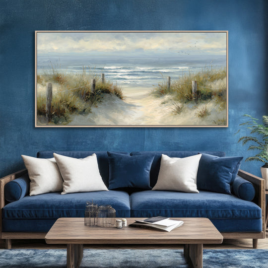 Coastal Beach Path Canvas Print