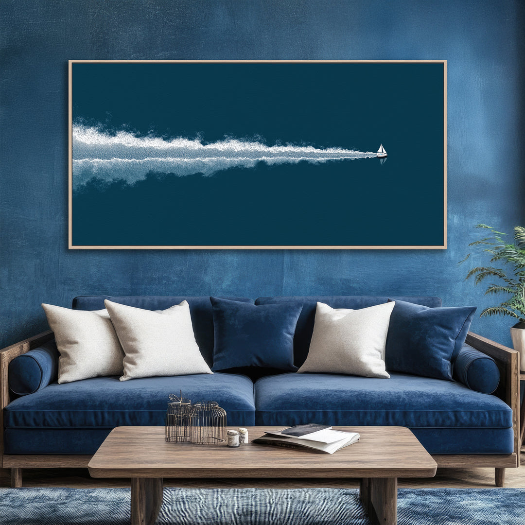 Sailboat Ocean Canvas Print