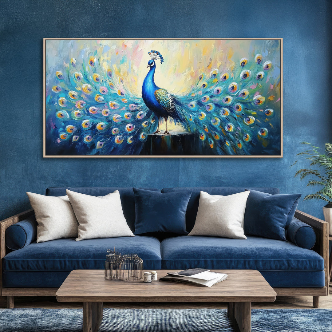 Blue and Teal Peacock