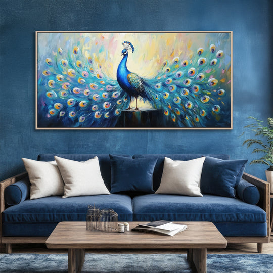 Blue and Teal Peacock
