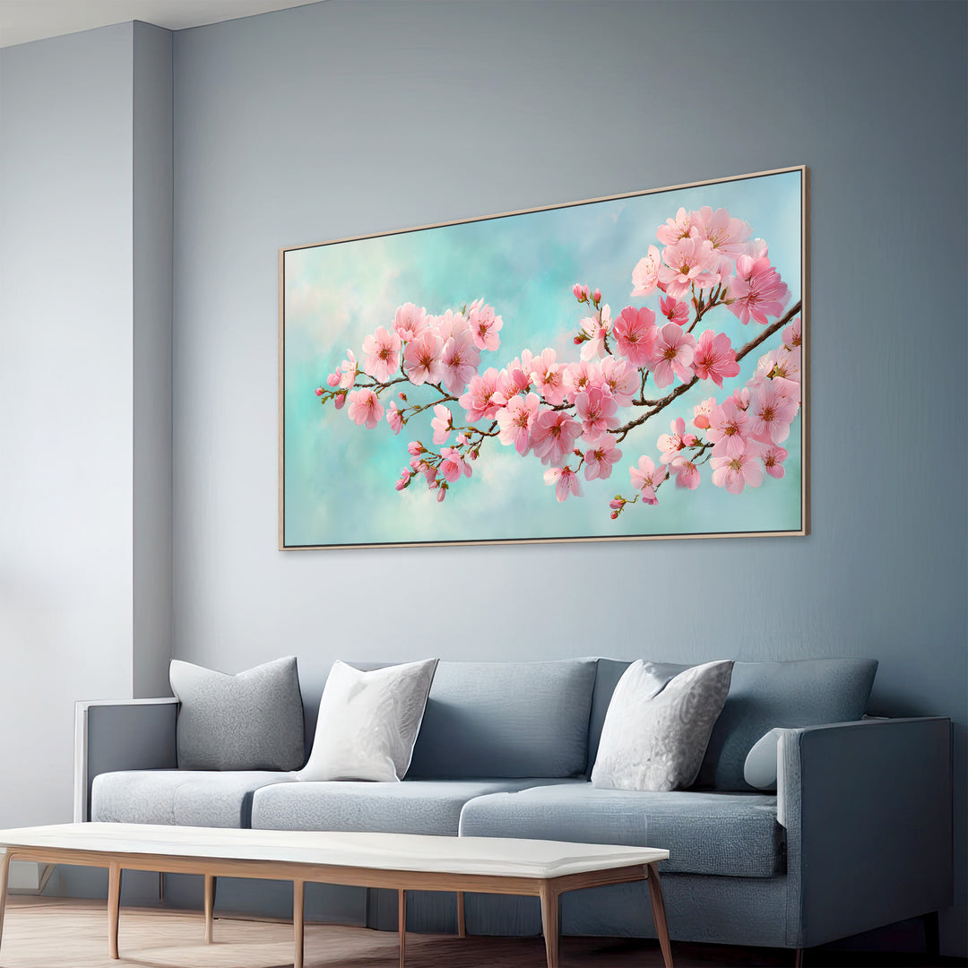 Pink Cherry Blossom Canvas Print