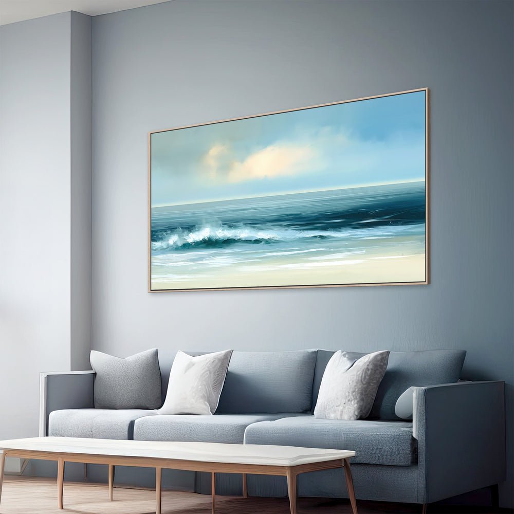 Large Calm Ocean Canvas Print