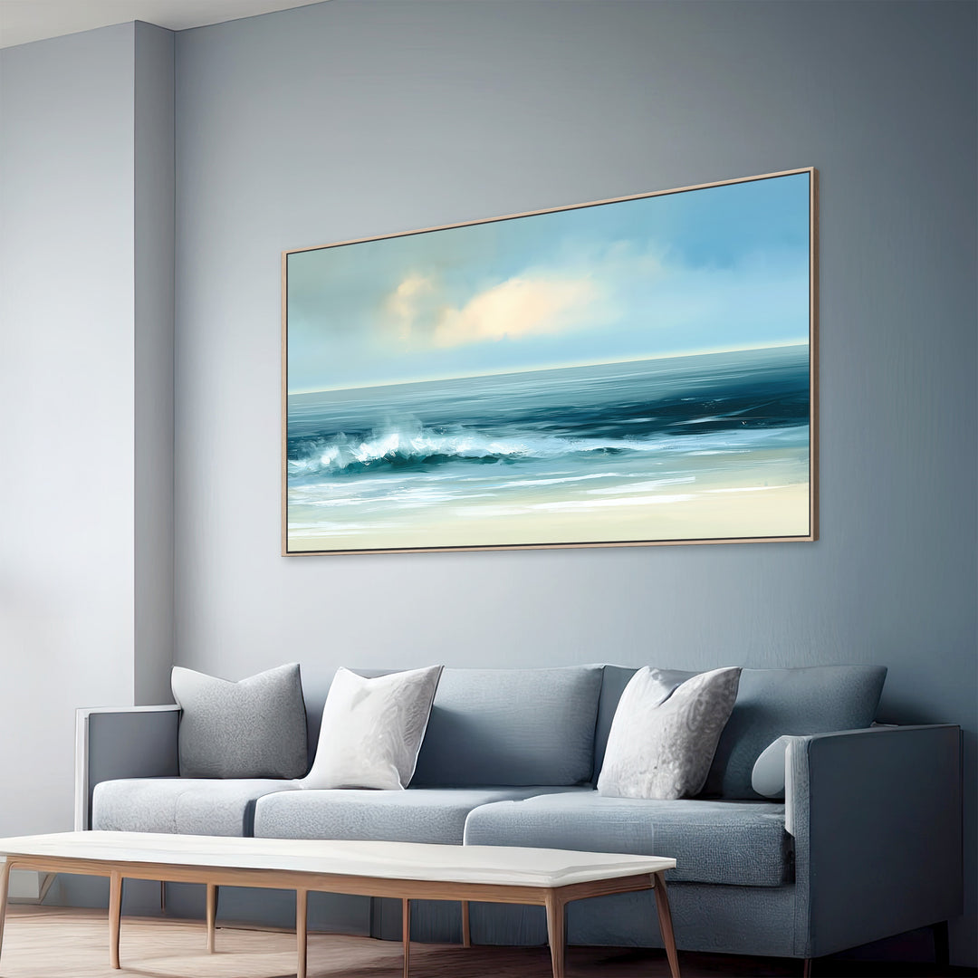 Large Calm Ocean Canvas Print