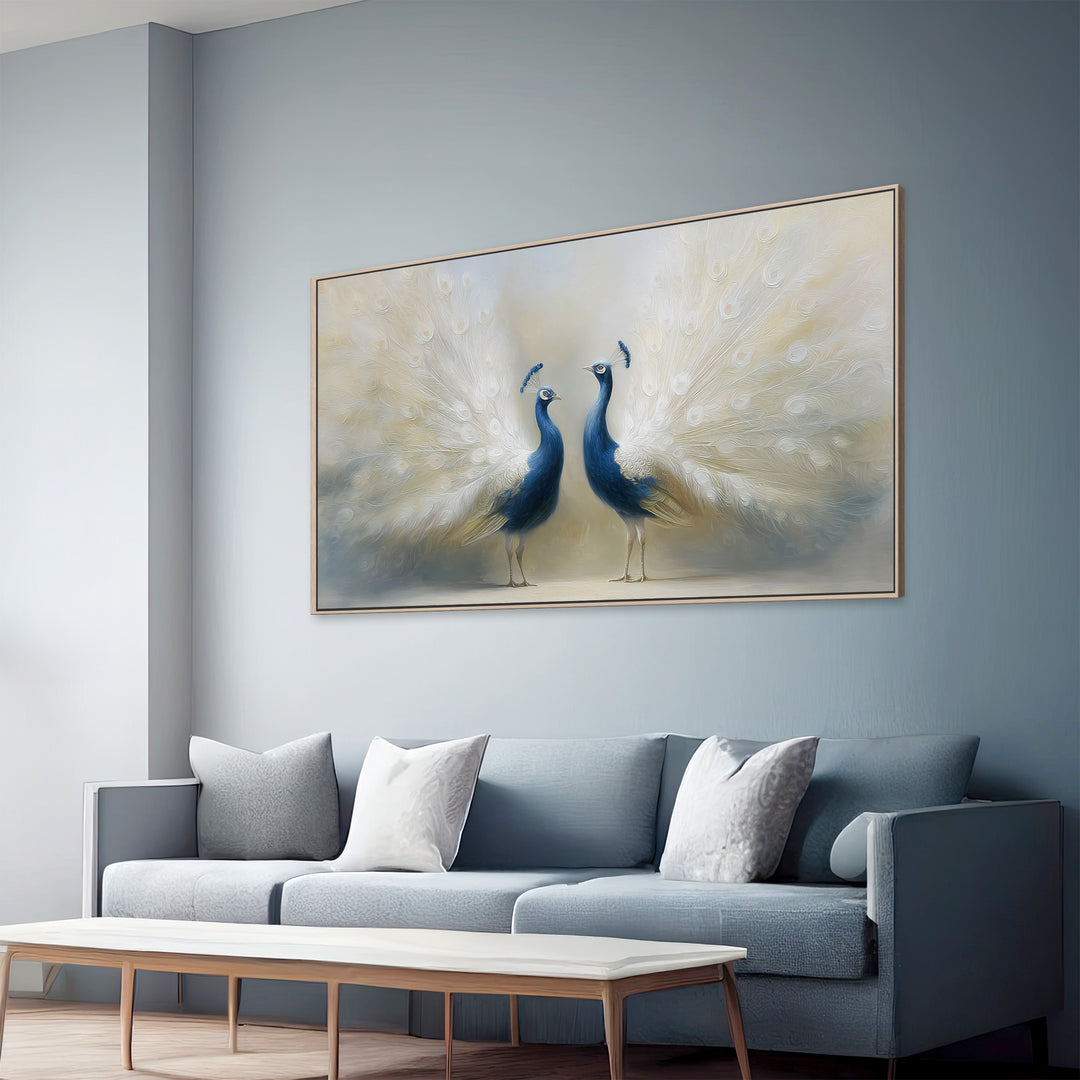 Peacock Pair Canvas Print