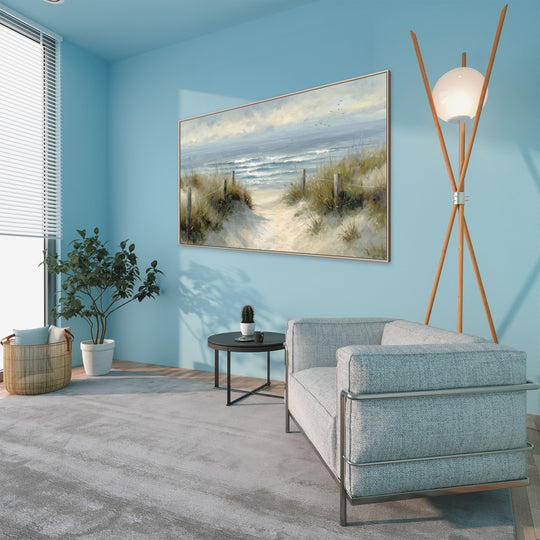 Coastal Beach Path Canvas Print
