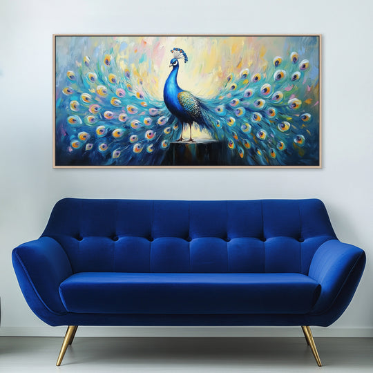 Blue and Teal Peacock