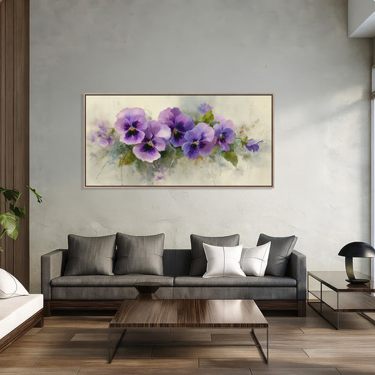 Purple Pansy Canvas Print