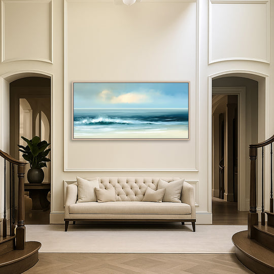 Large Calm Ocean Canvas Print