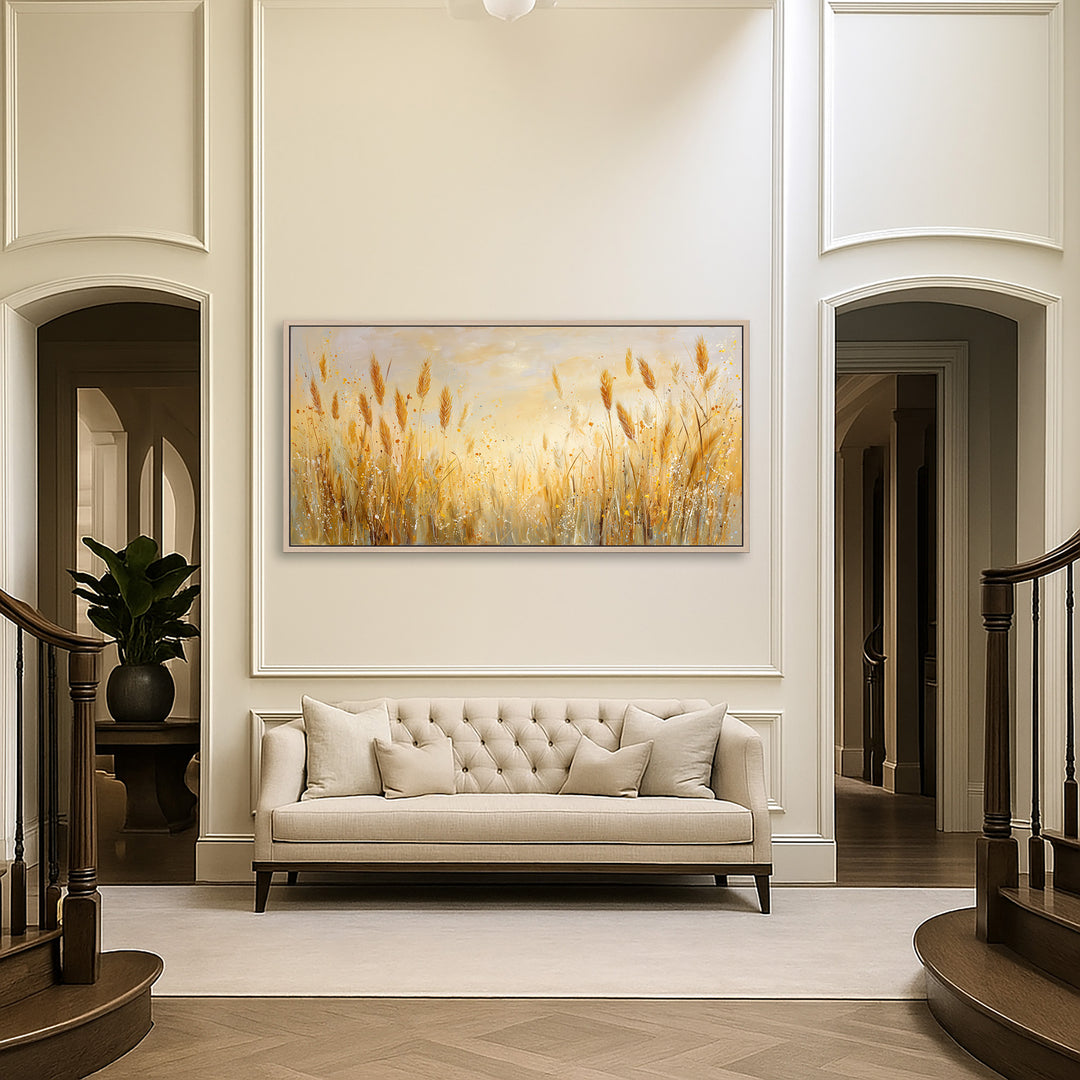 Golden wheat canvas print
