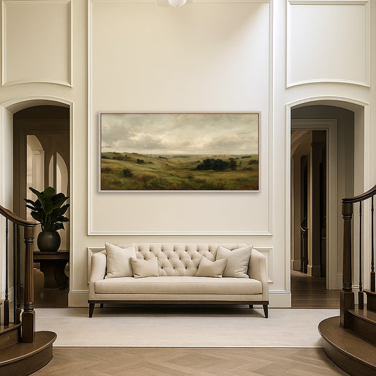 Large Open Countryside Canvas Print