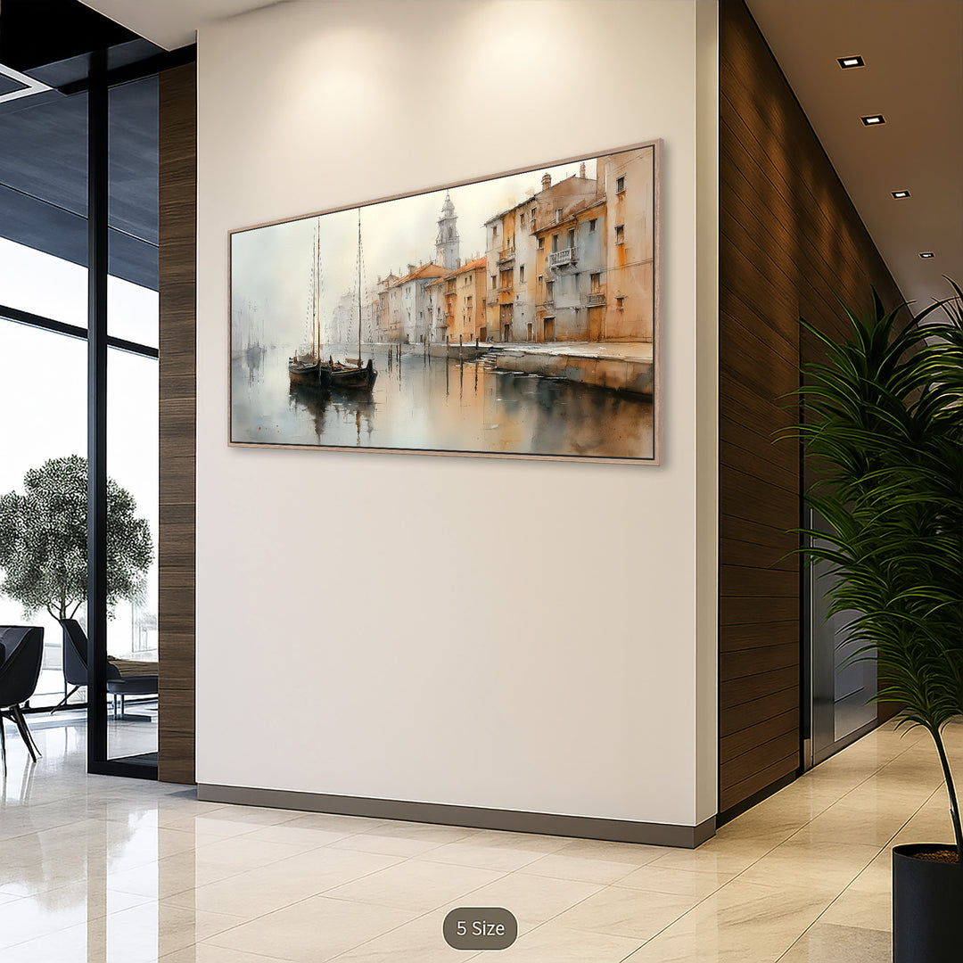 Canal canvas print