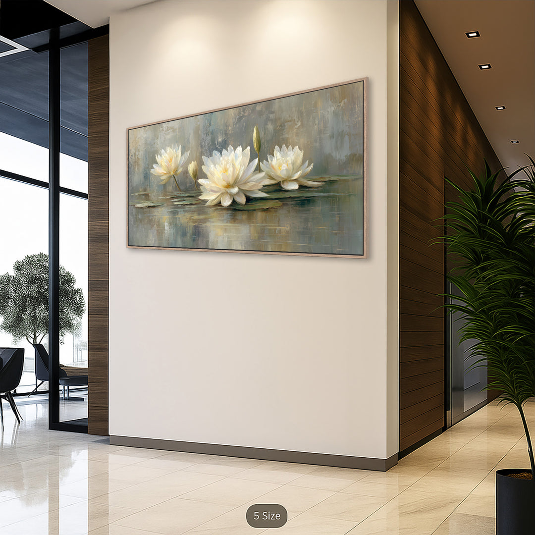 White Water Lily Canvas Print