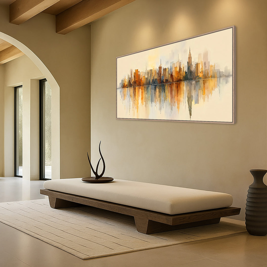 Abstract City Skyline Canvas Print