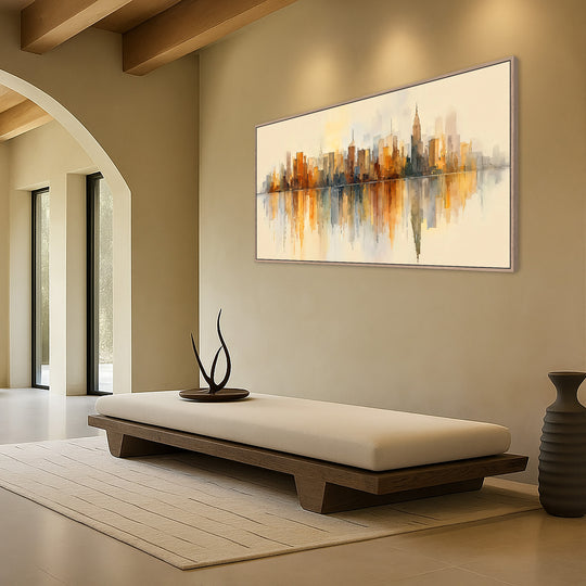Abstract City Skyline Canvas Print