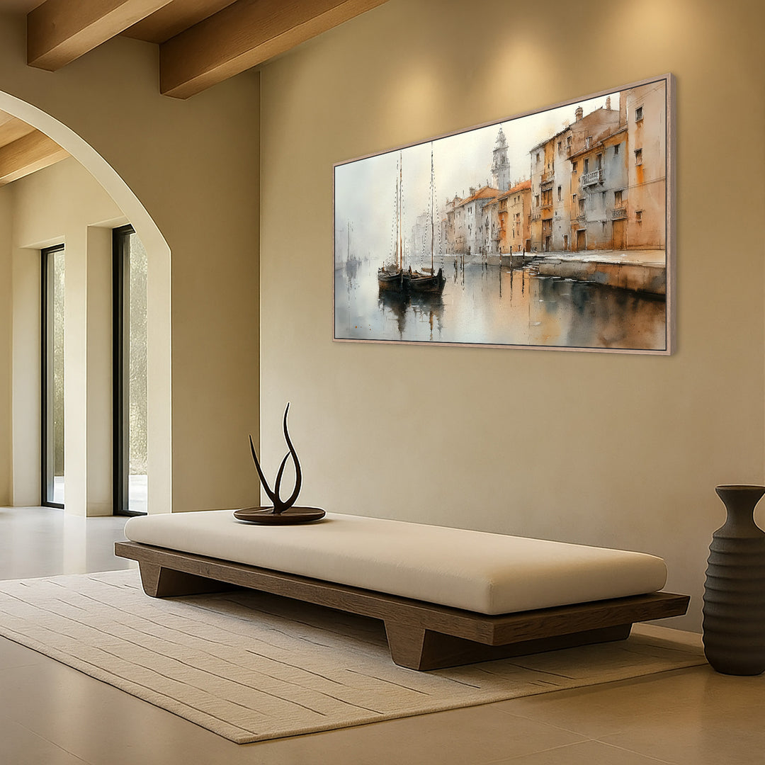 Canal canvas print