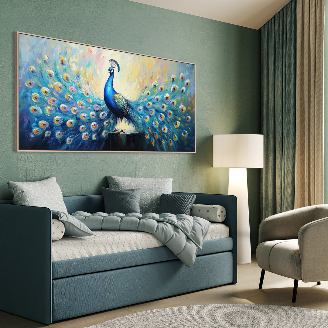 Blue and Teal Peacock