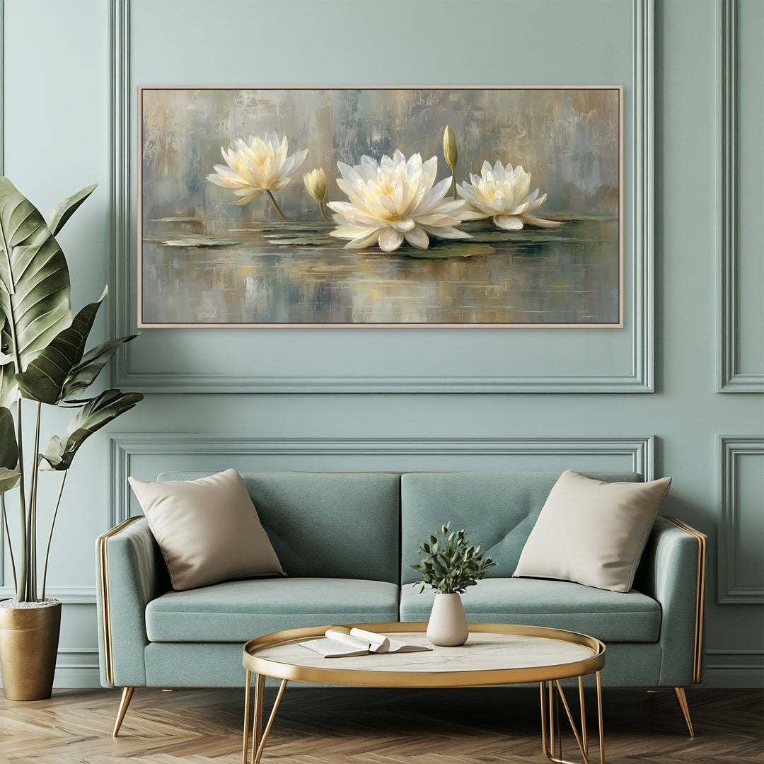 White Water Lily Canvas Print