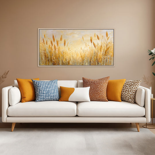 Golden wheat canvas print