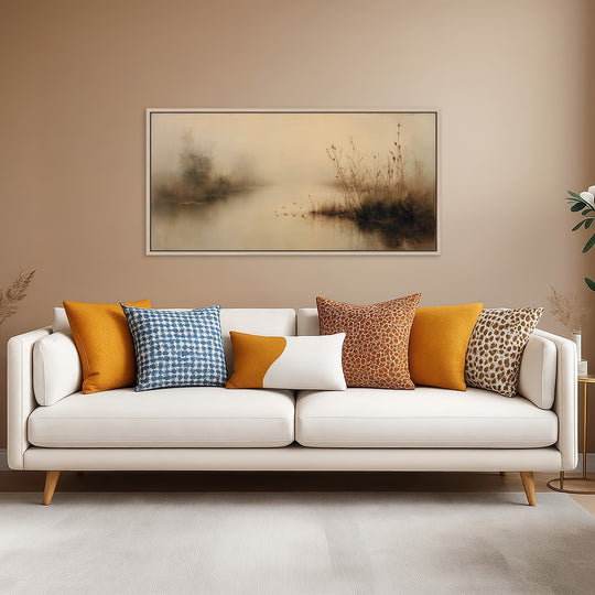 Misty Wetland Canvas Print