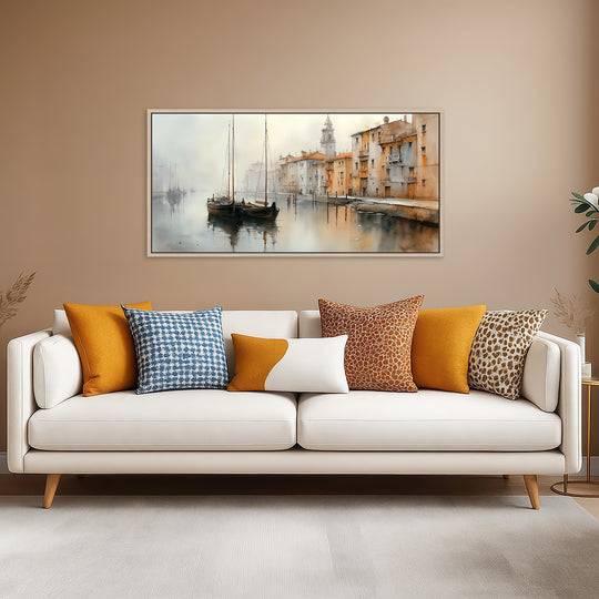 Canal canvas print