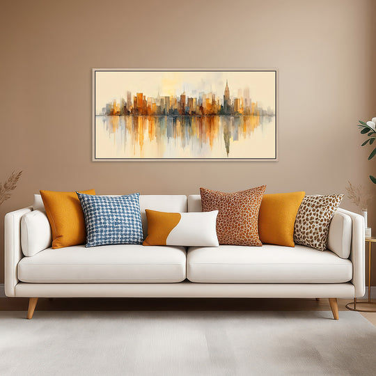 Abstract City Skyline Canvas Print