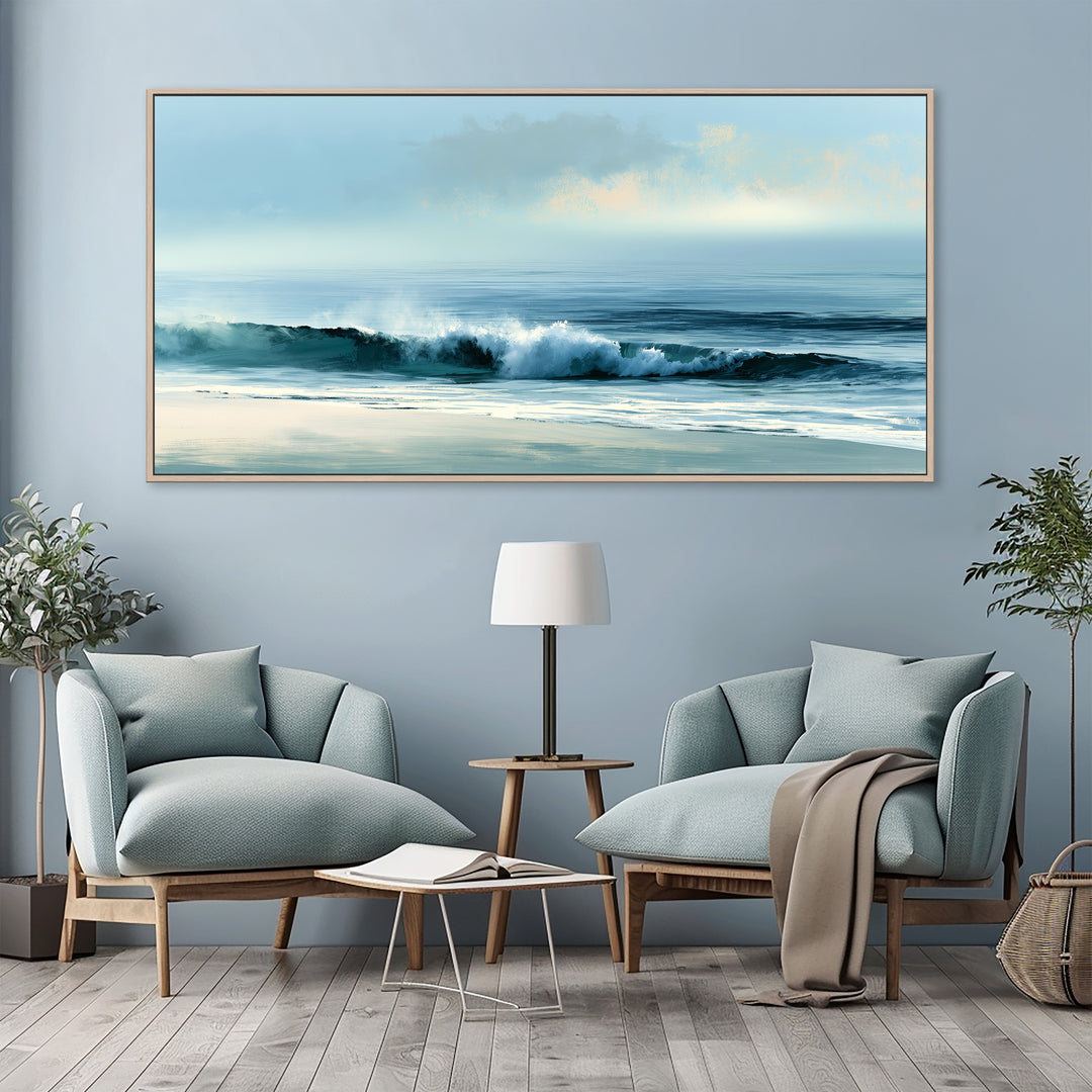 Large Ocean Wave Canvas Print
