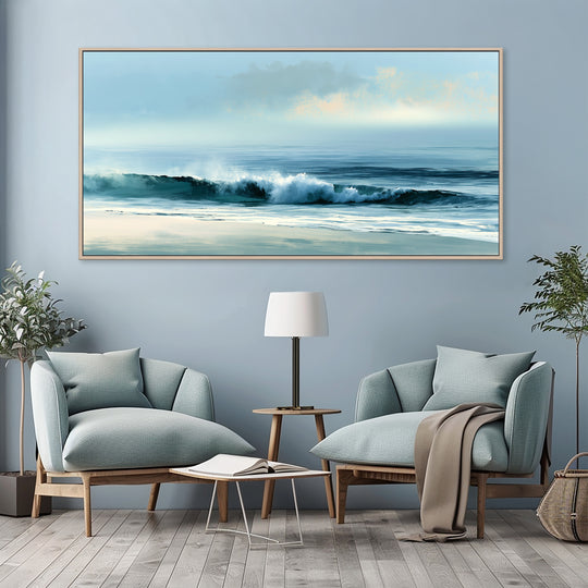 Large Ocean Wave Canvas Print