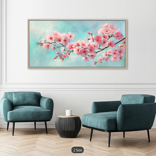 Pink Cherry Blossom Canvas Print