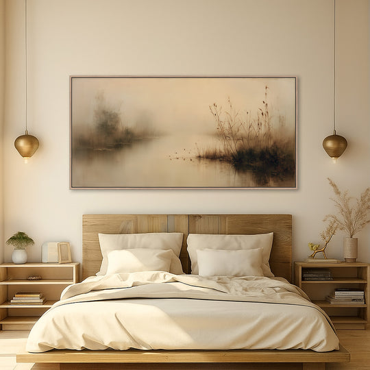 Misty Wetland Canvas Print