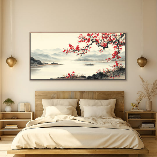 Large Red Blossom Canvas Print
