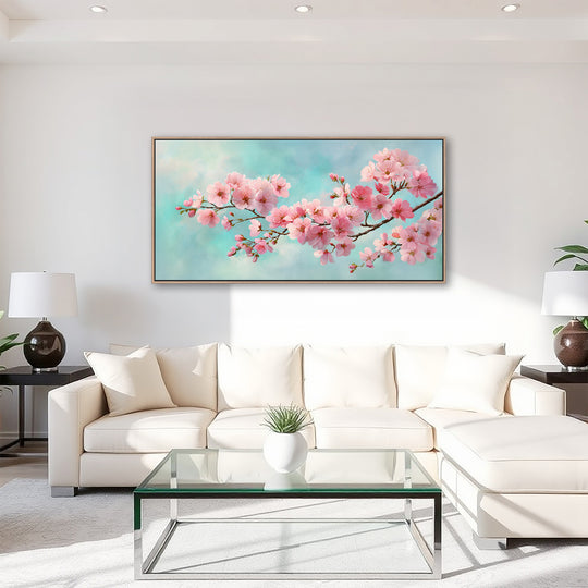 Pink Cherry Blossom Canvas Print