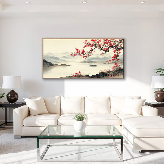 Large Red Blossom Canvas Print