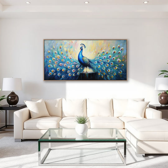 Blue and Teal Peacock