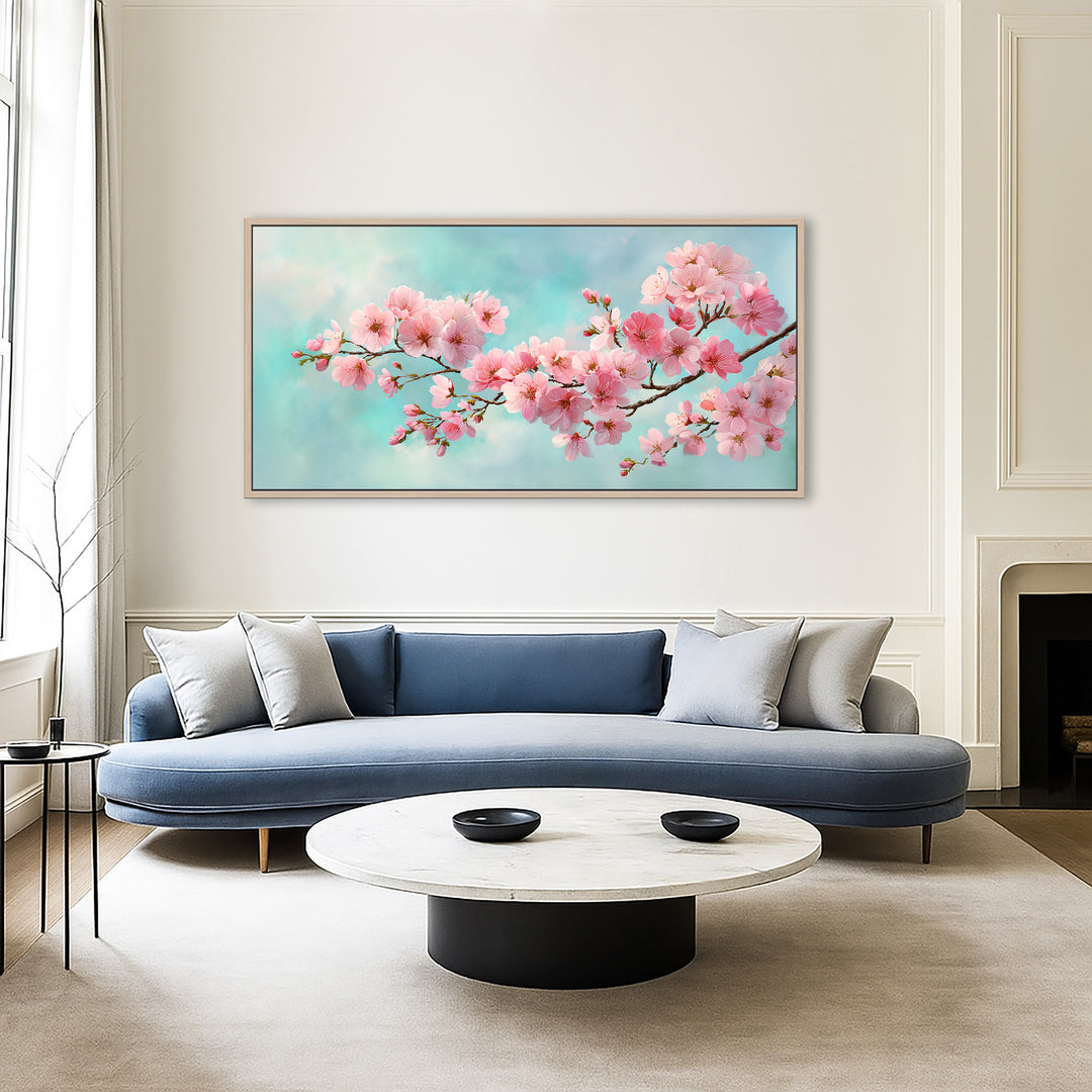 Pink Cherry Blossom Canvas Print