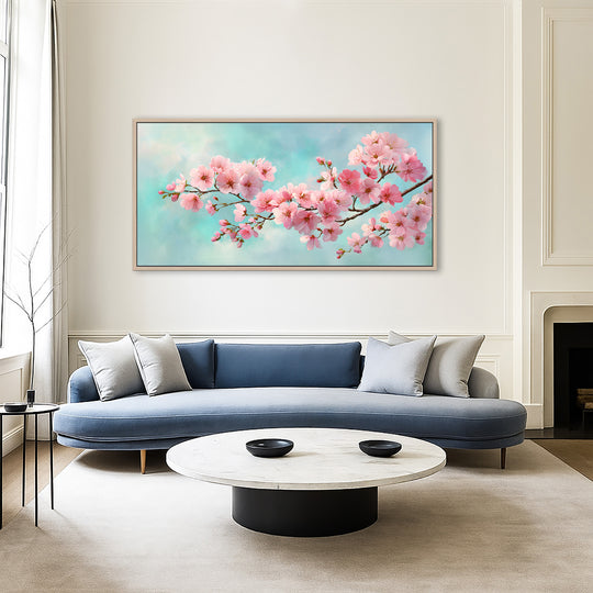 Pink Cherry Blossom Canvas Print