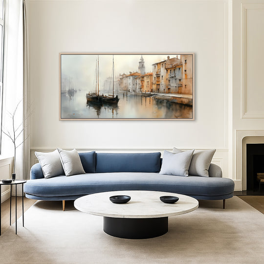 Canal canvas print